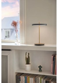 Антрацитна LED настолна лампа с метален абажур (височина 31 см) Asteria Move - UMAGE