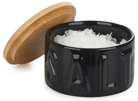 Черна керамична кутия за сол - Balvi