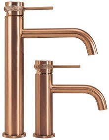 Смесител за мивка Rea Lungo Grip Brush  Copper low