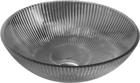 Mexen Zuri стъклена мивка за плот 39 x 39 cm, черна - 24193970