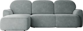 Ъглов диван Nabu-Сиво-Ляв