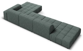 Тюркоазен ъглов диван (десен ъгъл) Chicago - Cosmopolitan Design