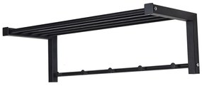 Черна метална стенна закачалка 78,5 cm Bergum – Spinder Design