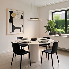 Дизайнерска висяща лампа черна и прозрачна с 3-степенно димиране - Scacrylic