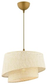 Vисяща лампа на кабел BARETTE 1xE27/60W/230V кремава