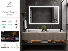 SMART огледало със светодиодно осветление M1 premium + SmartScreen with Google TV