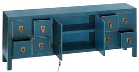 Син нисък скрин 130x50,5 cm Oriente – Ixia