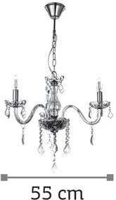 Плафон InLight 5314-3 3-лампи-Transparent