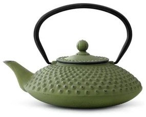 Зелен чугунен чайник с цедка за насипен чай , 1,25 л Xilin - Bredemeijer