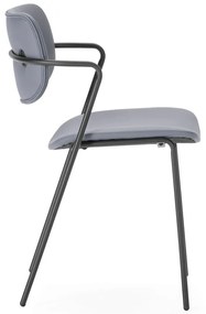 Тъмносиви трапезни столове в комплект от 2 бр. Maika – Marckeric