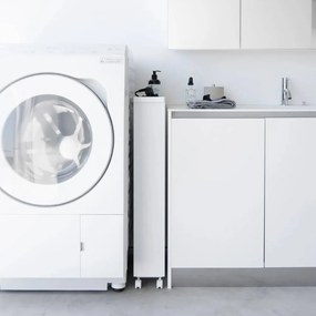 Стоманен рафт за баня в матово бял цвят 48x80,5 cm Tower – YAMAZAKI