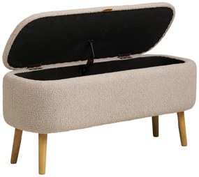 Бежова пейка от прежда с примки от букле Harlow – House Nordic