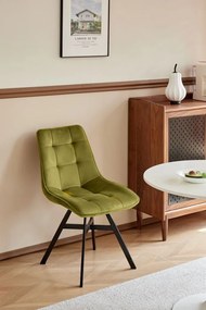 Кухненски стол Gina-Маслинено зелено (2) парчета