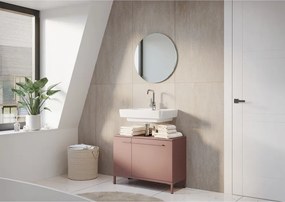 Кафяв матов шкаф за мивка 80x59 cm Laurino – Germania