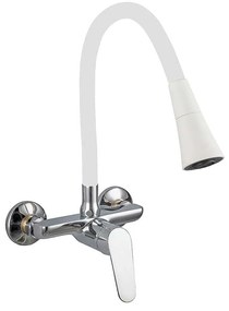 Смесител за кухня LINNI WHITE MATT ICF 5108152W 7789, месингов, бял мат, 47x17.5х28.3см