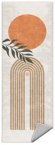 Кремава пътека подходяща за пране 80x200 cm Dot Arch – Mila Home