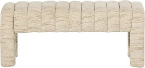 Бежова подплатена пейка от прежда с примки от букле Frex – WOOOD