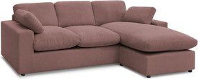 Розов ъглов диван от рипсено кадифе Belair – Bobochic Paris
