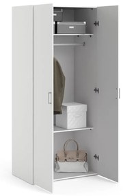 Бял гардероб 78x175 cm Space - Tvilum