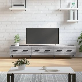 829170 vidaXL ТВ шкаф, сив сонома, 150x36x30 см, инженерно дърво