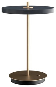 Антрацитна LED настолна лампа с метален абажур (височина 31 см) Asteria Move - UMAGE