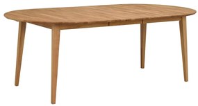 Овална дъбова сгъваема маса за хранене , 170 x 105 cm Filippa - Rowico