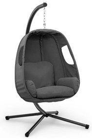 Blumfeldt Bella Donna, висящ стол, възглавница, 180 гр, полиестер, тъмно сив