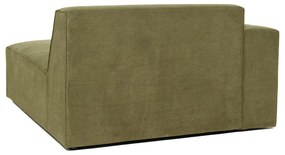 Модул за диван от зелен велур (ляв ъгъл) Sting - Scandic