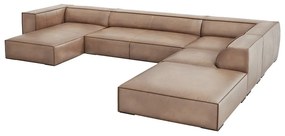 Ъглов диван от светлокафява кожа (десен ъгъл) Madame - Windsor &amp; Co Sofas