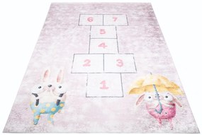 Детски килим с мотив на животни и игри детска стая Ширина: 80 см | Дължина: 150 см