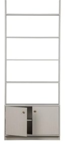 Светлосива модулна етажерка от борова дървесина 80x200 cm Madu - WOOOD