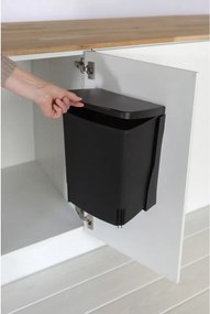 Кош за боклук за вграждане Brabantia Built-In 647043, 10 л, Широк отвор, Лесно почистване, Черен