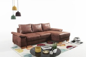 Ъгъл диван Garren mini-Left-Bordeaux