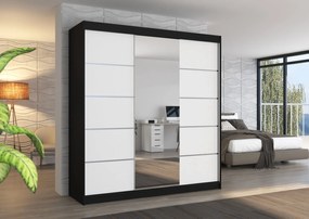 Гардероб Varus 200 Sliding-Black-White