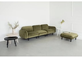 Тъмносин кадифен диван Bean - EMKO