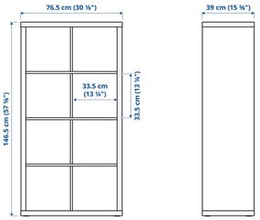 ALEX/LANGFJALL/KALLAX комбинация - бюро с шкафове и въртящ се стол 094.367.57