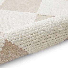 Бяло-бежов килим подходящ за пране 160x230 cm Lyna Beige&amp;White – Think Rugs