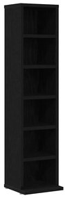 862421 vidaXL Етажерка за компактдискове, 21x20x88 см, инженерно дърво