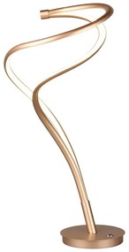 LED настолна лампа с метален абажур в златисто (височина 56 см) Nala - Trio Select