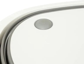 Купа 5five, Сива/Бяла, Сгъваема, 8 l, С тапа