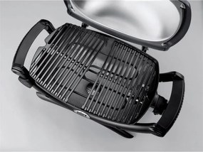 Електрическо барбекю Weber Q1400 WB 52020079, 2200 W, 43x32 cm, Капак и корпус от лят алуминий, Подвижна тава за мазнини, Тъмносив