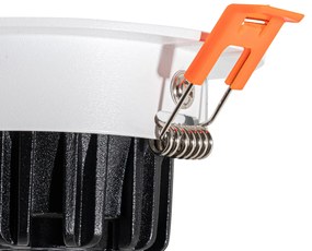 Вграден прожектор бял 6.8cm с LED 750lm димируем IP23 - Gaius