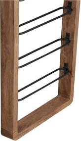 Черен стенен стелаж за 6 бутилки вино Sorrento - Light &amp; Living