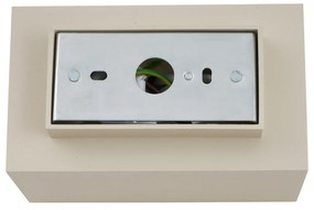 Модерен стенен аплик бежов GU10 50mm квадратен 2-светлинен - Sandy