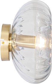 Смарт стенна лампа златна със стъкло, включително WiFi P45 - Ayesha