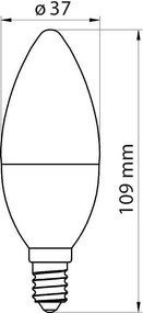 LED крушка VIVALUX NORRIS LED, 9W, E14, 4000К