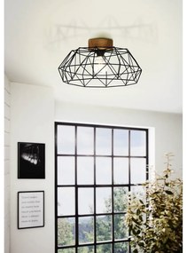 Осветително тяло за таван в черен и естествен цвят PADSTOW – EGLO