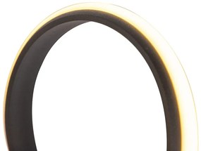 Дизайнерски висящ аплик черен димируем с LED голям - Twisted