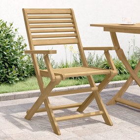Sonata H Сгъваеми градински столове 2 бр 54,5x61,5x86,5 см акация масив