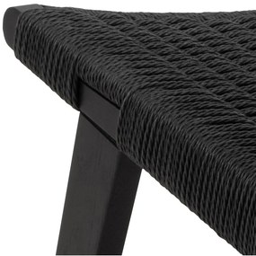 Черно кресло тъкано Carson – Actona